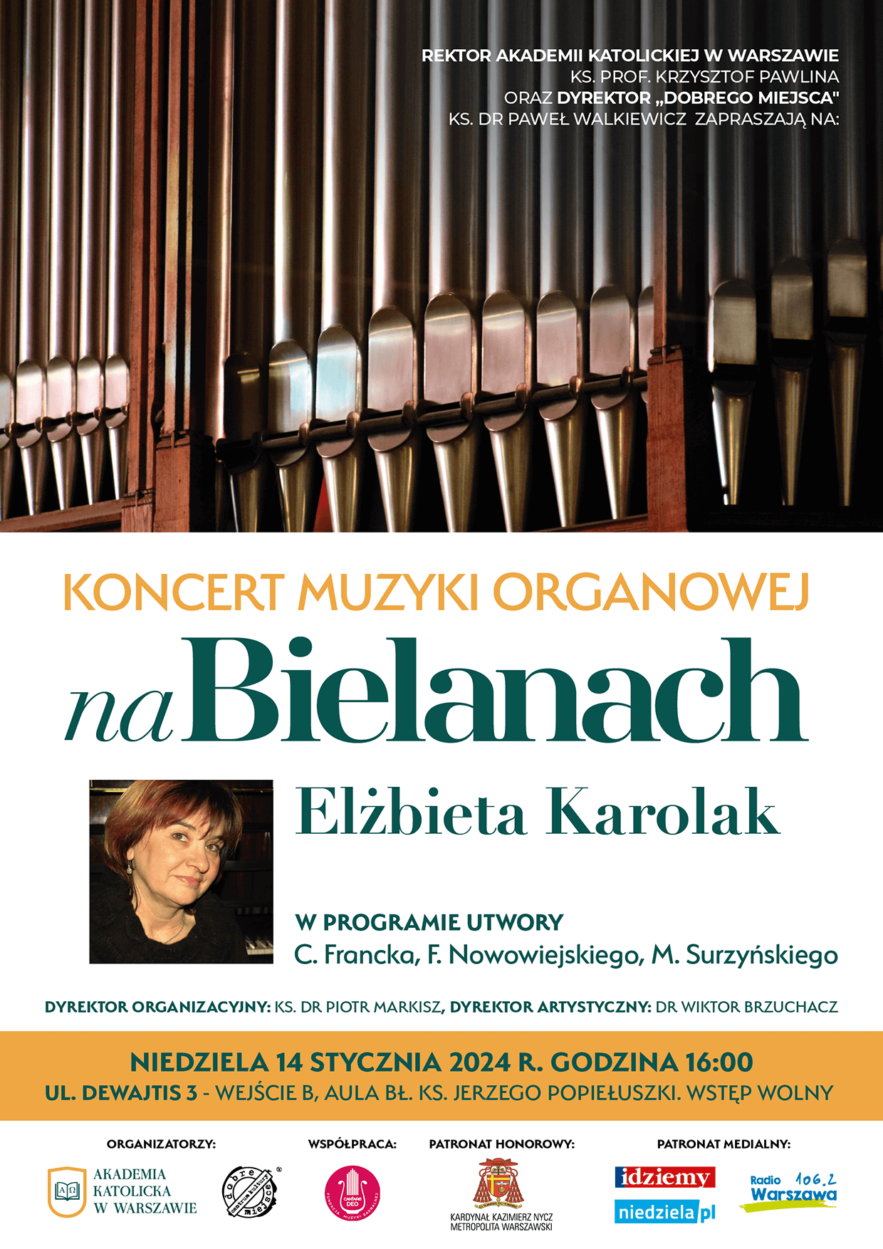 VII Koncert Organowy – Elżbieta Karolak