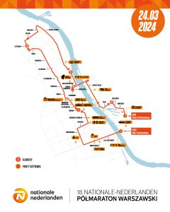 trasy 18. Nationale-Nederlanden Półmaratonu Warszawskiego